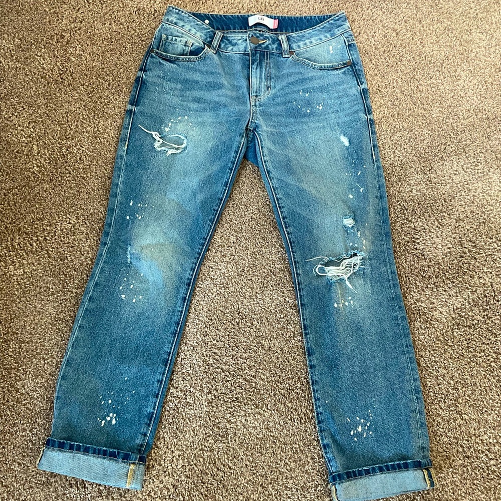 CAbi 100% Boyfriend Distressed Jeans - Style #5884 PO#224115